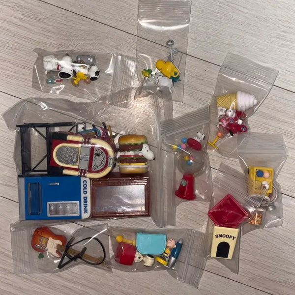 [BUNJANG] Snoopy American Goods Zakka Figure Set / 풀세트)스누피 아메리칸 잡화 자카 피규어 리멘트