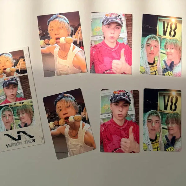 [BUNJANG] SEVENTEEN Vernon x The8 V8 Weverse POB Bundle Set Photocard Set / (일괄) 버논 x 디에잇 V8 위버스 특전 포카 세트
