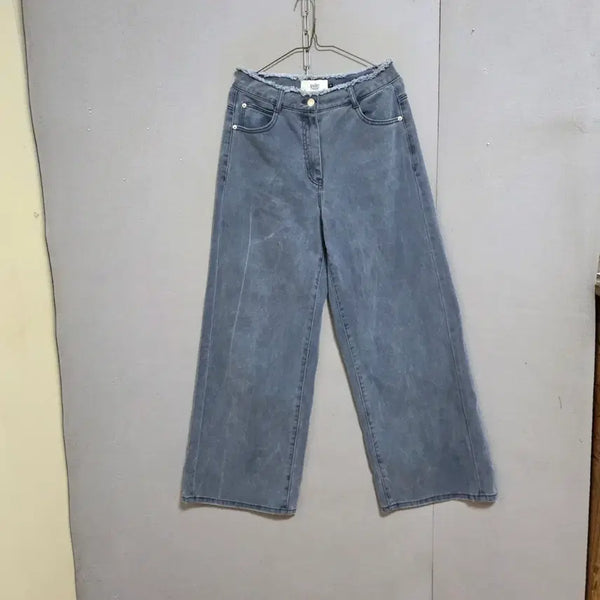 [BUNJANG] Atelier Nine Wide Leg Jeans M Gray Blue / 아틀리에나인 통 청바지 M  n7200