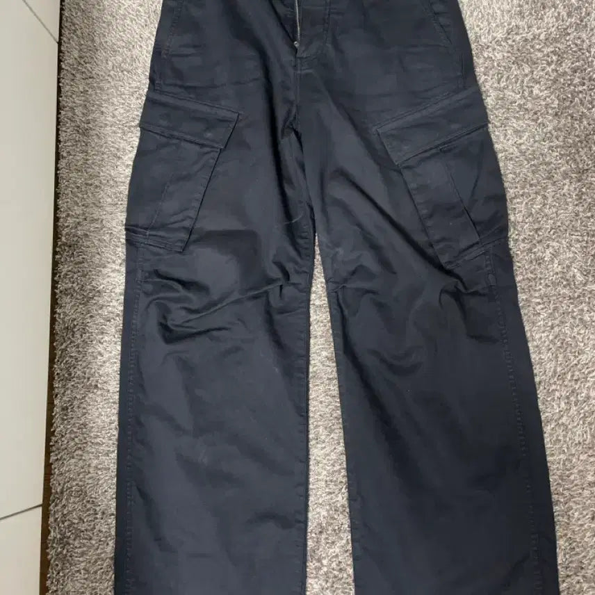 [BUNJANG] Pottery Garment Washed Cargo Pants Dark Navy / [1] 포터리 가먼트 워시드 카고팬츠 다크네이비