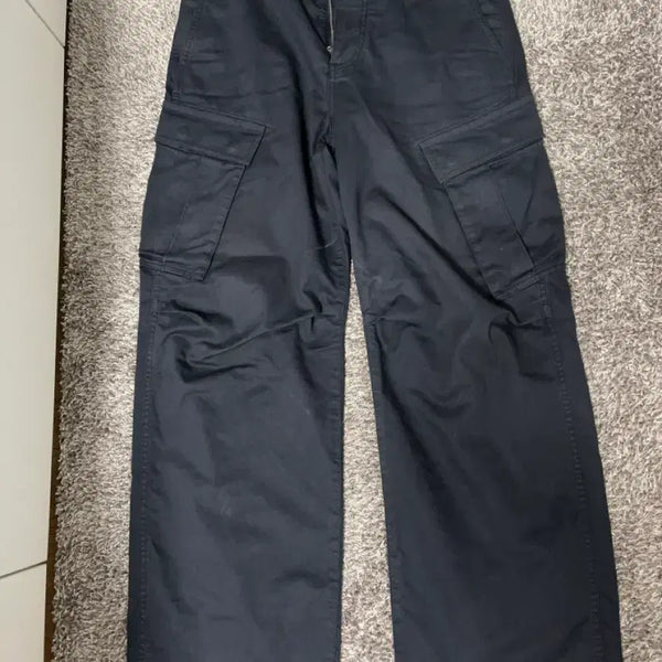 [BUNJANG] Pottery Garment Washed Cargo Pants Dark Navy / [1] 포터리 가먼트 워시드 카고팬츠 다크네이비