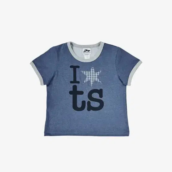 [BUNJANG] Magnesium Carbonate Ringer T-Shirt Blue / 탄산마그네슘 링거 티셔츠 블루