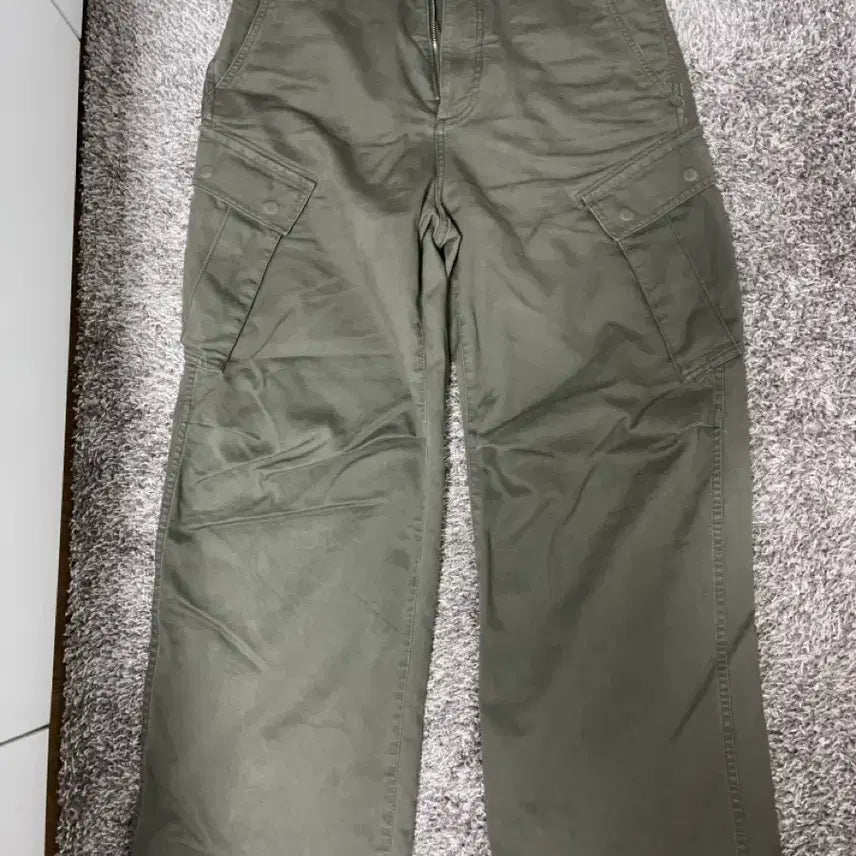 [BUNJANG] Porter Classic Garment Washed Cargo Pants Khaki / [1] 포터리 가먼트 워시드 카고팬츠 카키