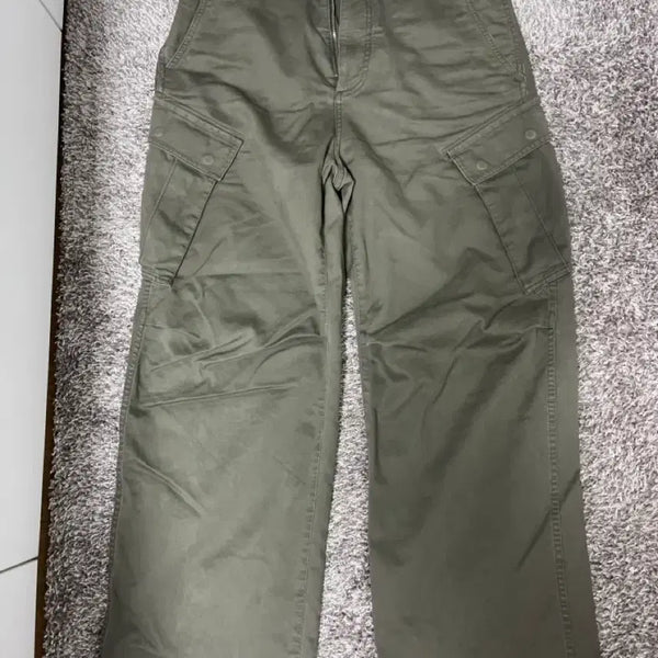 [BUNJANG] Porter Classic Garment Washed Cargo Pants Khaki / [1] 포터리 가먼트 워시드 카고팬츠 카키