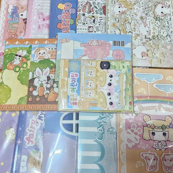 [BUNJANG] Wrapping Paper Set - 12 Sets (Mix) / 포용 랩핑지 12세트 1번 구성