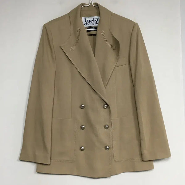 [BUNJANG] Lucky Chouette Double Embroidery Jacket Beige / 23 럭키슈에뜨 더블 자수 자켓 36