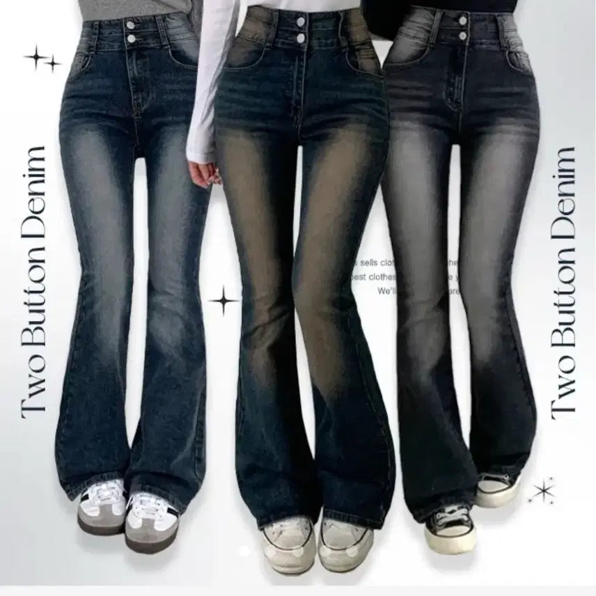 [BUNJANG] High-Waist Bootcut Jeans with Hip Pads / 조이조이 골반패드 골반뽕 연청 부츠컷 청바지 하이웨스트 몸매보정