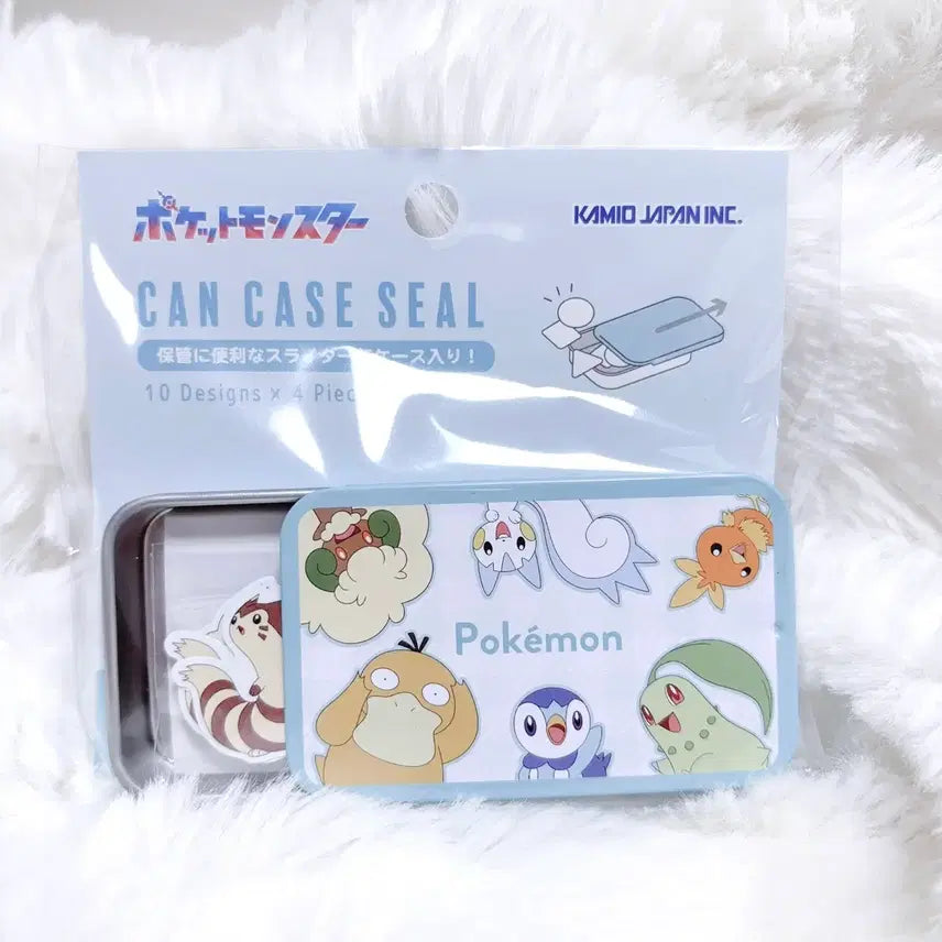 [BUNJANG] Pokemon Center Pokemon Tins Case Stickers - Blue / 포켓몬센터 포켓몬 틴케이스 스티커 블루