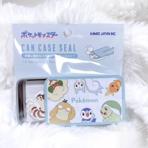 [BUNJANG] Pokemon Center Pokemon Tins Case Stickers - Blue / 포켓몬센터 포켓몬 틴케이스 스티커 블루