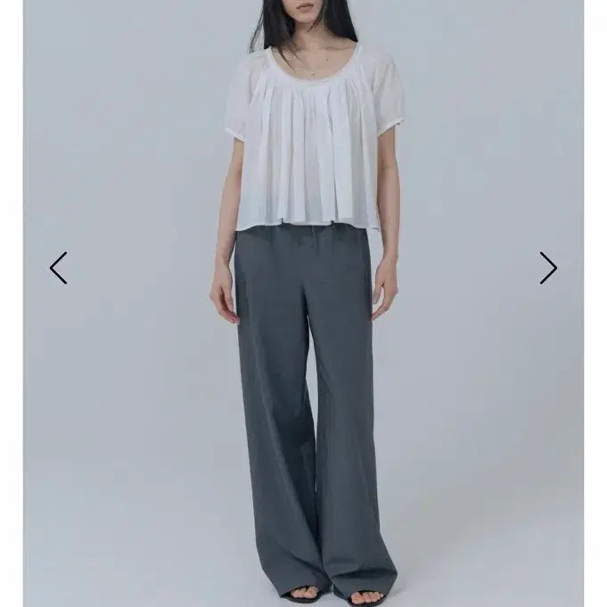 [BUNJANG] Haag Airy Trousers Charcoal / haag 에어리 트라우저 차콜 헤이그