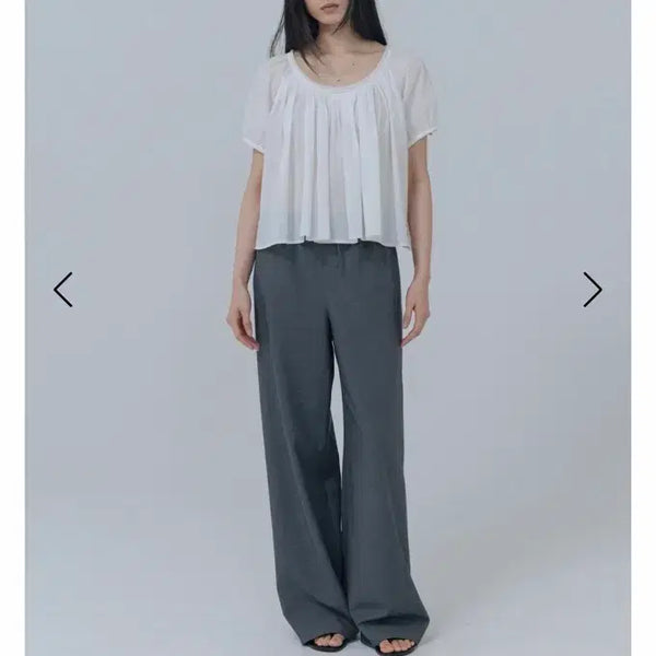 [BUNJANG] Haag Airy Trousers Charcoal / haag 에어리 트라우저 차콜 헤이그