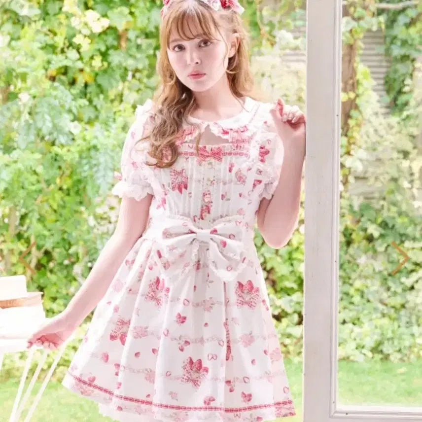 [BUNJANG] Lizlisa Creamy Berry One-Piece Dress M New / 리즈리사 크리미베리 원피스 M 신품