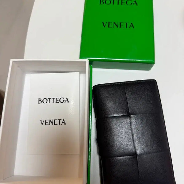 [BUNJANG] Bottega Veneta Card Holder Black Leather / 보테가베네타 카드지갑 블랙