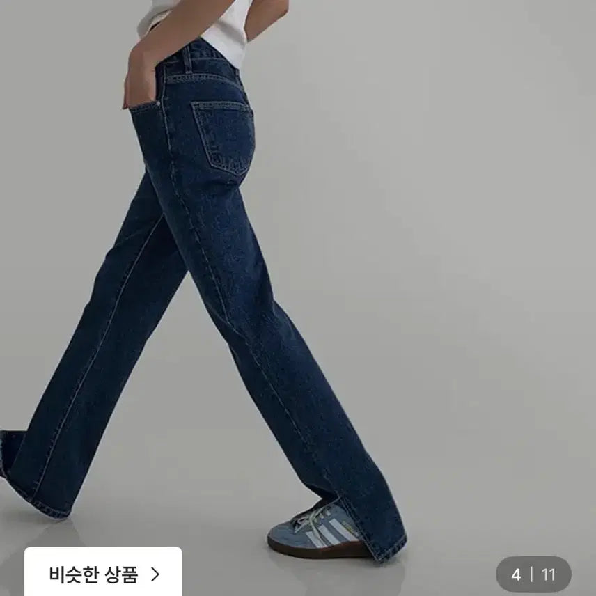 [BUNJANG] Laroom Old Slit Denim Jeans (Deep Blue, Short M) / 라룸 올드슬릿데님 진청/SHORT/M 판매합니다