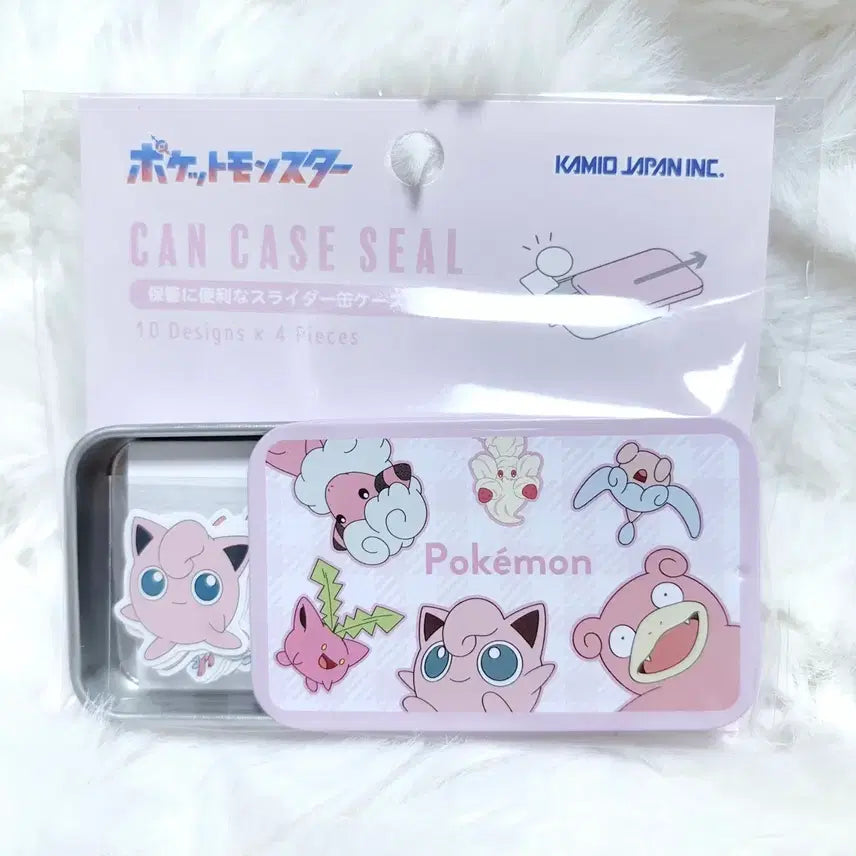 [BUNJANG] Pokemon Center Pokemon Tin Case Stickers - Pink / 포켓몬센터 포켓몬 틴케이스 스티커 핑크