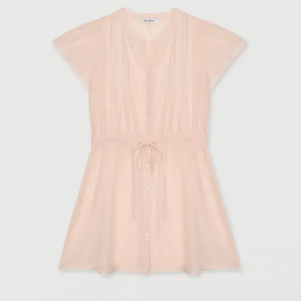 [BUNJANG] On Mood Dew Lace Pintuck Dress Peach / 온무드 듀 레이스 핀턱 드레스 피치