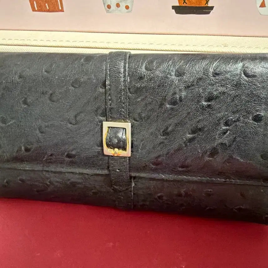 [BUNJANG] Esquire Collection Black Leather Long Wallet / Esquire collection 장지갑 블랙 여성지갑