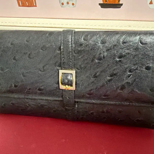 [BUNJANG] Esquire Collection Black Leather Long Wallet / Esquire collection 장지갑 블랙 여성지갑