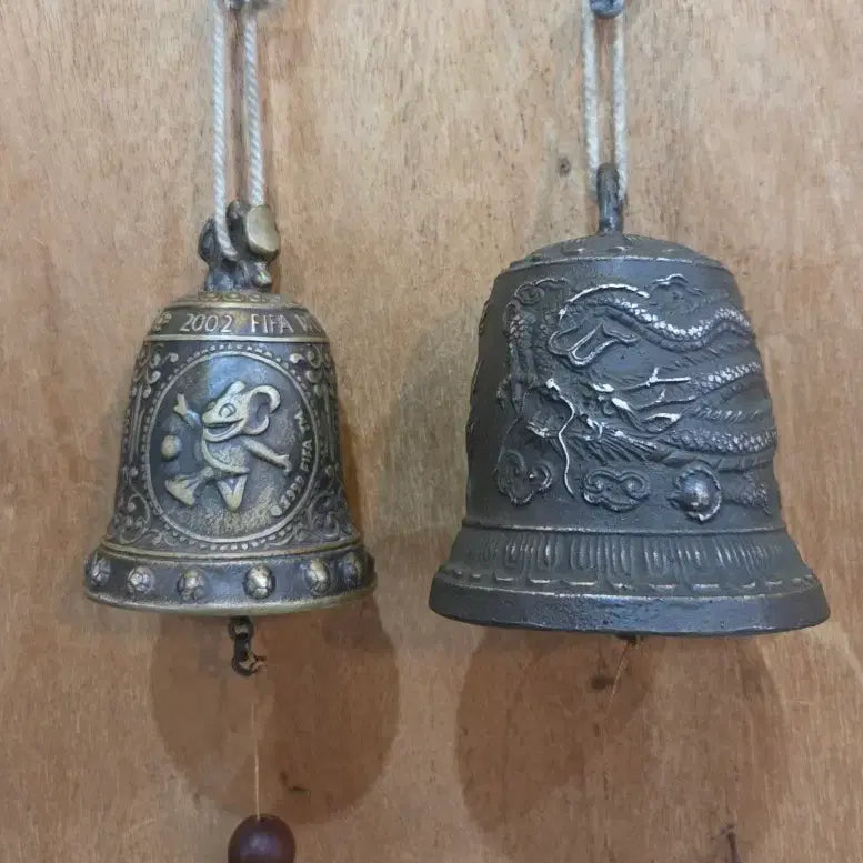 [BUNJANG] Vintage Copper Landscape & Bell Set / 오래된 동 풍경 / 종 2점