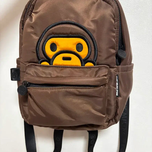 [BUNJANG] BAPE Baby Milo Small Backpack Brown / 베이프 스몰 백팩