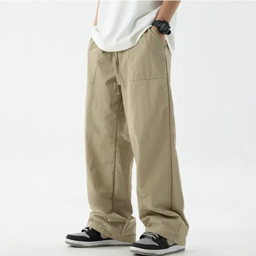[BUNJANG] Starbin Men's Nylon Pants Beige L / 스타빈 남성용 바스락 나일론팬츠 베이지 L