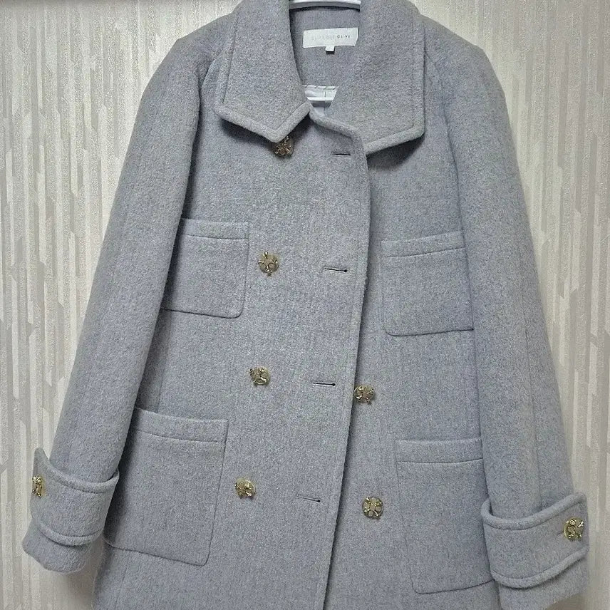 [BUNJANG] Moschino Women's Double-Breasted Coat / 모스키노 코트 여성 더블 버튼 코트