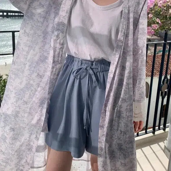 [BUNJANG] BYSINI Water Shorts Sky Blue / 바이씨니 워터반바지