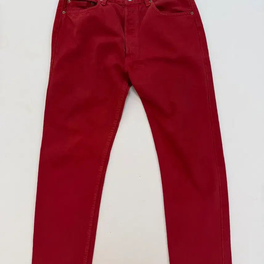 [BUNJANG] Levi's 501 Vintage Red Denim Jeans / 리바이스 501 vtg 레드 데님