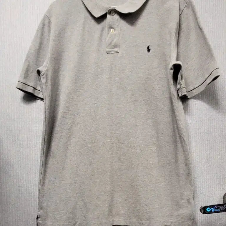 [BUNJANG] Polo Ralph Lauren Men's Short Sleeve Polo Shirt (Grey, Size XL) / 폴로 랄프로렌 반팔 카라티 그레이 95