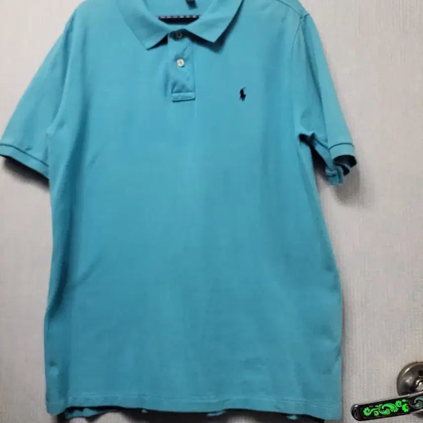 [BUNJANG] Polo Ralph Lauren Men's Short Sleeve Polo Shirt - Teal Blue / 폴로 랄프로렌 반팔 카라티 블루95