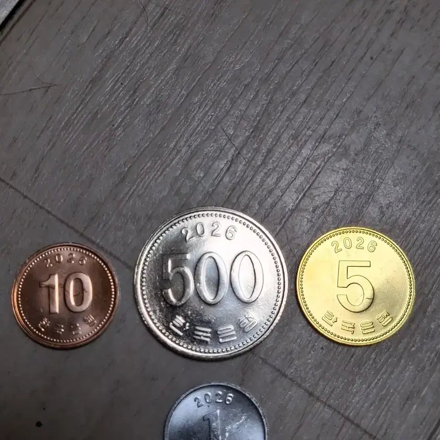 [BUNJANG] Bank of Korea Coin Set (1, 5, 10, 500 Won) 2026 Issue / 2026년 발행 한국은행 동전 (1원 5원 10원 500원)