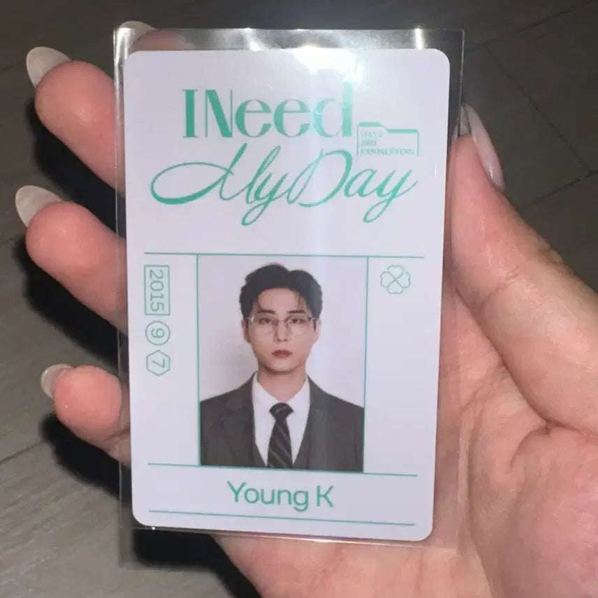 [BUNJANG] Young K I Need My Day Fanmeeting ID Card / 영케이 아이니드마이데이팬미팅 아이디카드