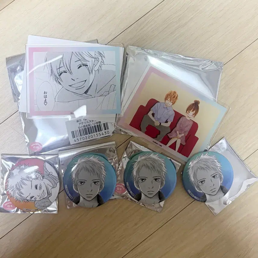 [BUNJANG] Boku ga Aishita Subete no Kimi e. Original Art Acrylic Stand & Can Badge Set (Nanami Yano, Takeuchi) / 우리들이 있었다 원화 팝업 아크릴 스탠드 캔뱃지 야노 나나미 타케우치