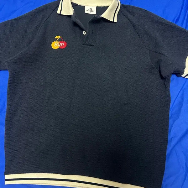[BUNJANG] Sunday Fruits Market Waffle PK T-Shirt L / 선데이 후르츠마켓 와플 pk 반팔 카라티셔츠 L