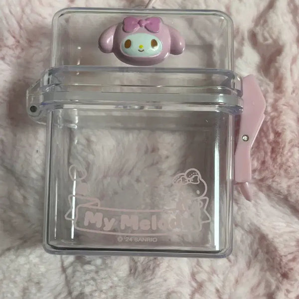[BUNJANG] Sanrio My Melody Transparent Storage Case / 산리오마이멜로디 통케이스투명반투명아트박스일본담케판매