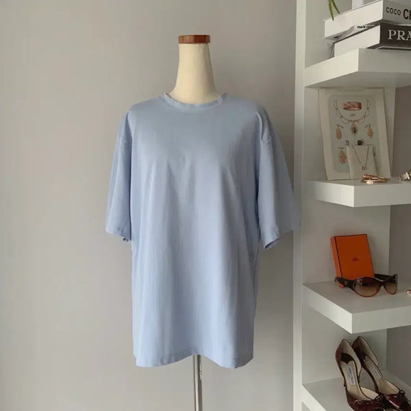 [BUNJANG] Lululemon Light Blue Basic Short Sleeve T-Shirt (Size XS) / 55 룰루레몬 반팔 티셔츠