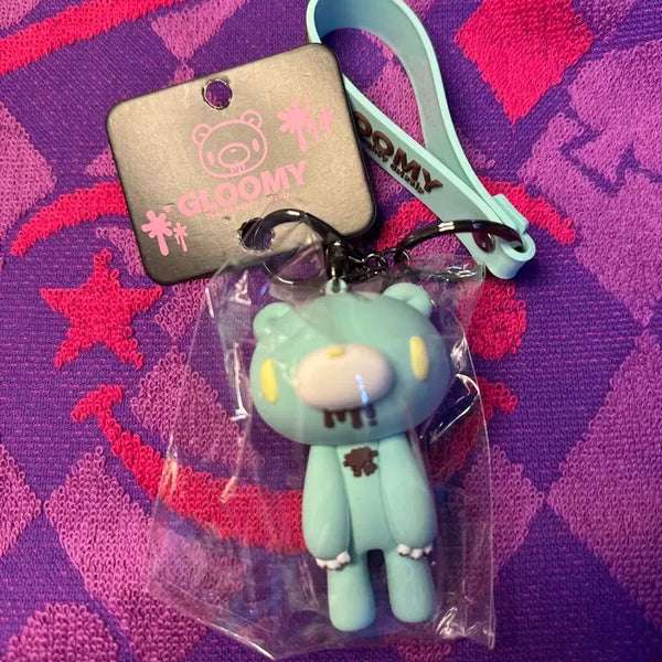 [BUNJANG] Gloomy Bear Mint Chocolate Strap Keychain / 글루미베어 민트 초코 스트랩 키링
