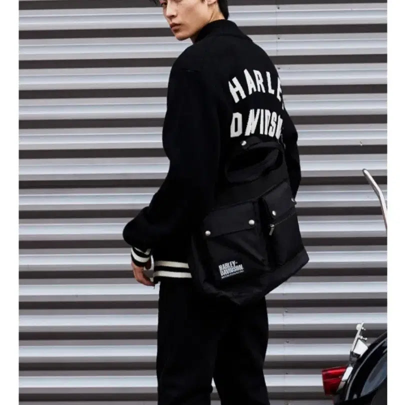 [BUNJANG] Harley-Davidson Road Trip Tote Bag Black / 할리데이비슨 토트 백 (남여공용)