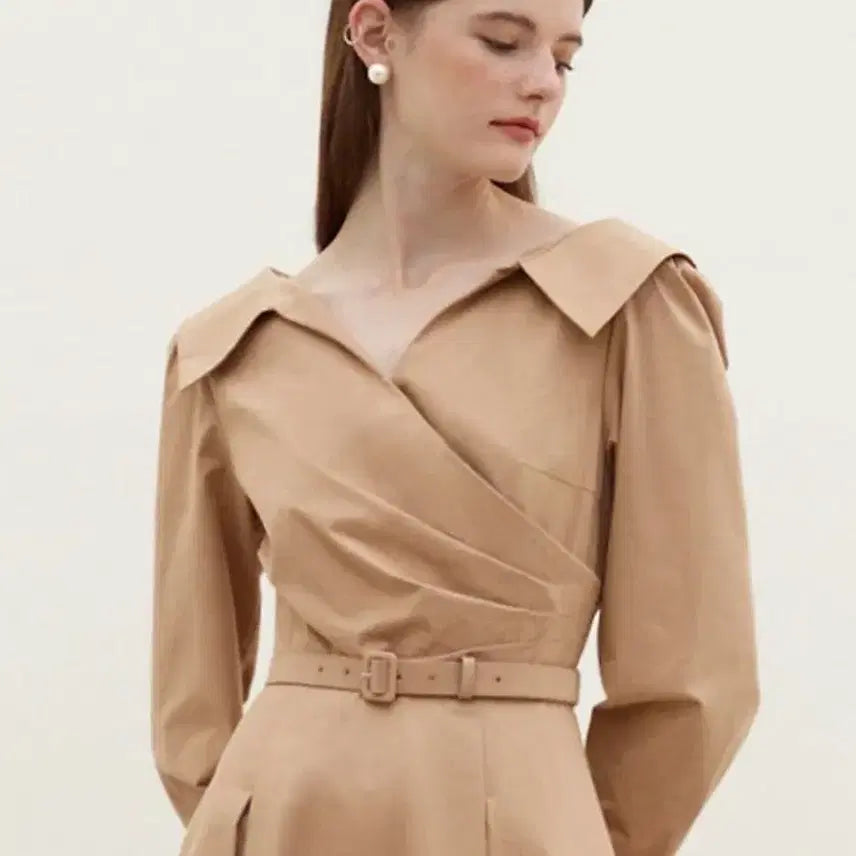 [BUNJANG] BAU ELLIE V-neck Shirt Dress / BAU ELLIE V-neck shirt dress