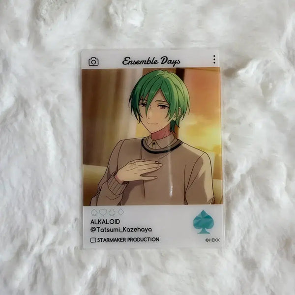 [BUNJANG] Ensemble Stars! Kazehaya Tatsumi Alkaloid Vol. 2 Instagram Style Clear Card / 앙스타 에모카 2탄 카제하야 타츠미 알칼로이드 클리어카드 클카 인스타풍 카드