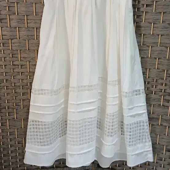 [BUNJANG] SJSJ White Lace Long Skirt / 한섬 SJSJ  화이트 레이스 롱 스커트