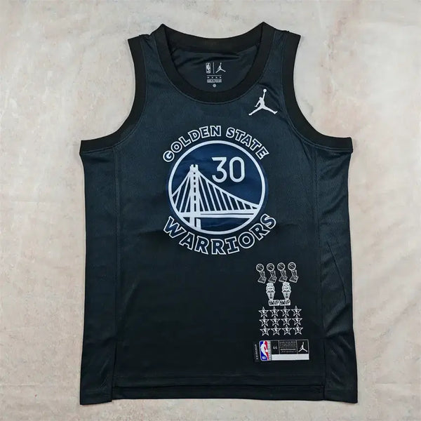 [BUNJANG] Golden State Warriors #30 Curry Black Honor Version Basketball Jersey / NBA 농구복 골든스테이트 워리어스 30호 커리 블랙 아너 버전 핫 프레