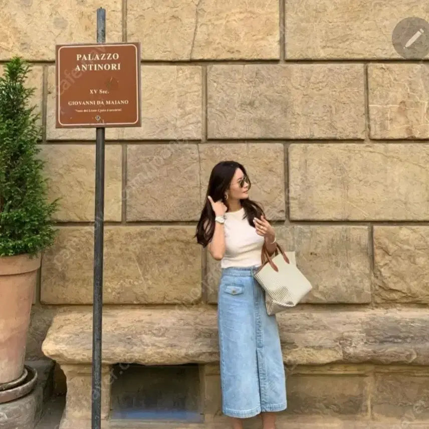 [BUNJANG] ELBORN Premium Denim Long Skirt / 엘보른 프리미엄 데님 롱스커트