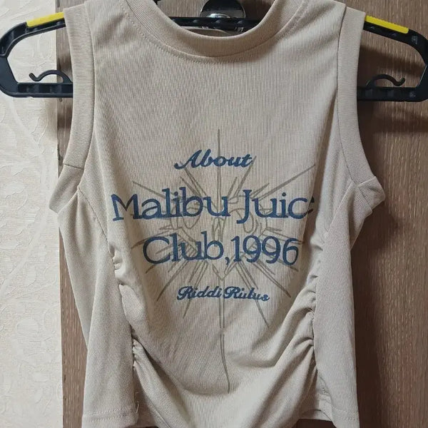 [BUNJANG] Shirring Crop Sleeveless T-shirt / 셔링 크롭나시티