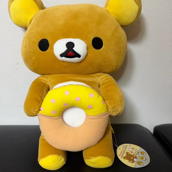 [BUNJANG] Rilakkuma Giant Donut Plush 44cm / 도넛 대왕 리락쿠마 대형인향 44cm