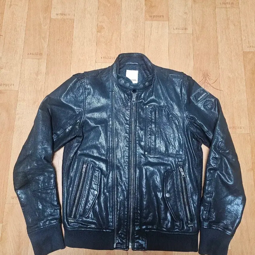 [BUNJANG] Diesel Cowhide Leather Rider Jacket Black / 디젤 소가죽 라이더 자켓 블랙