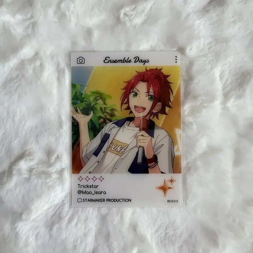 [BUNJANG] Ensemble Stars Mao Isara Trickstar Clear Card (2nd Edition) / 앙스타 에모카 2탄 이사라 마오 트릭스타 클리어카드 클카 인스타풍 카드