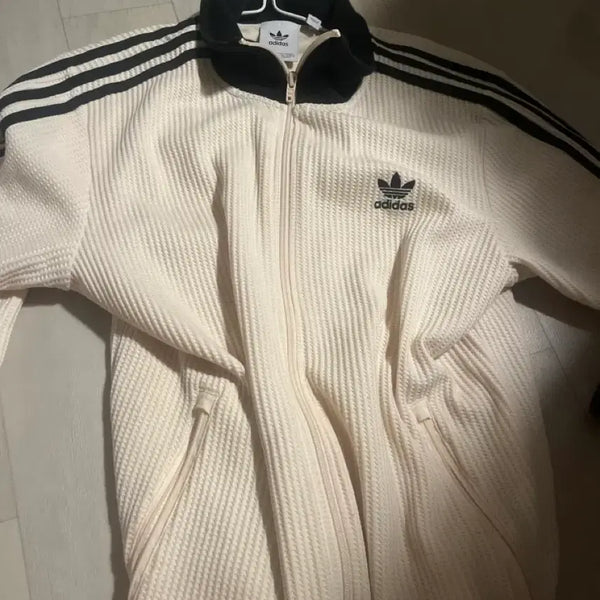 [BUNJANG] Adidas Waffle Jersey Three-Stripe Training Set Cream M / 아디다스 와플져지