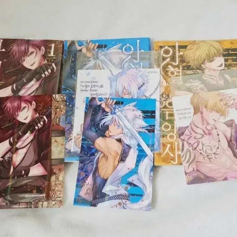 [BUNJANG] Ahyeol's Onmyoji Manga Volumes 1-3 Bundle Set with Animate Special Extras / 아혈의 음양사 만화책 1, 2, 3권 더블특전 애니메이트