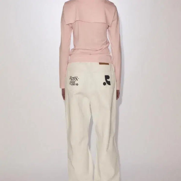 [BUNJANG] Rest & Recreation RR Wide Jeans - White / 레스트앤레크레이션 팬츠 RR WIDE JEANS - WHITE